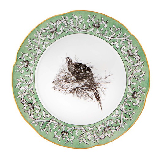 Assiette plate en porcelaine Casa de Alba, Ø28,9x2,2 cm