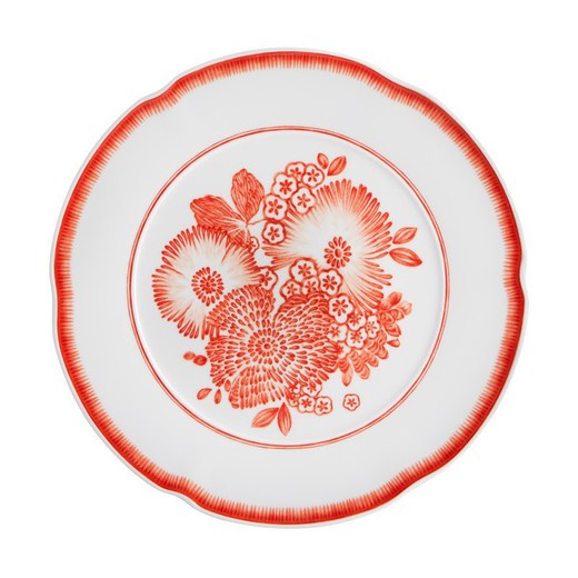 Coralina porcelæn spisebord, Ø28,9x2,2 cm