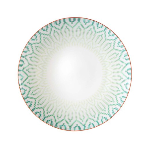 Prato de porcelana de Fiji, Ø27,8x3,3 cm