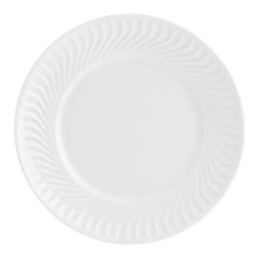 Assiette plate en porcelaine Sagres, Ø25,6x3,4 cm