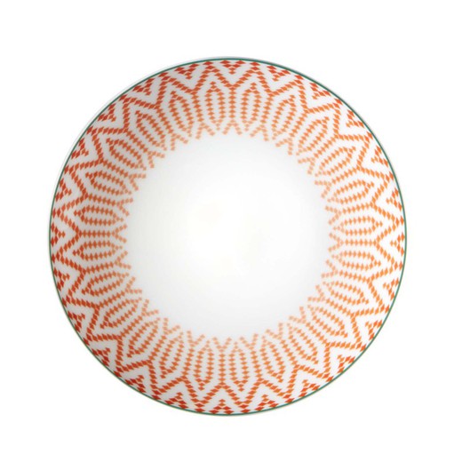 Assiette en porcelaine de Fidji, Ø20,2x2,1 cm