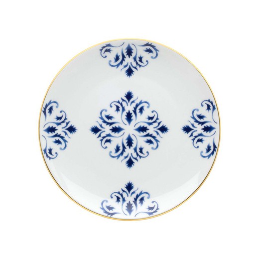 Transatlântica porcelain bread plate, Ø16.2x1.8 cm