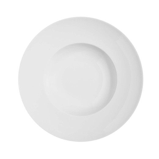 Porcelain pasta plate Domo Whité, Ø28.1x4.8 cm