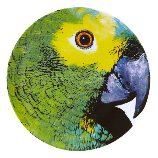 Olhar O Brasil porcelæn Papagayo præsentationstallerken, Ø32,7x2,8 cm