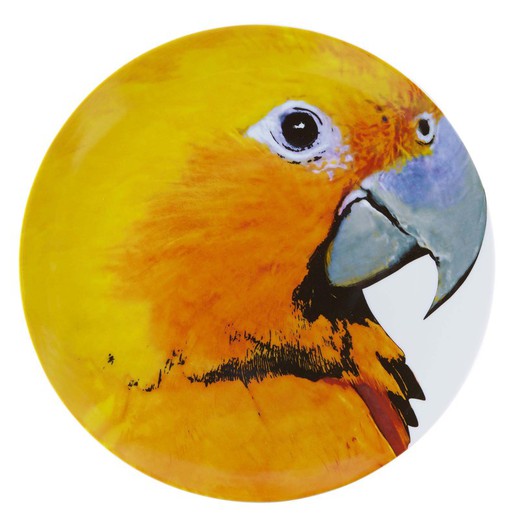 Olhar O Brasil porslin Golden Perico presentationstallrik, Ø32,7x2,8 cm