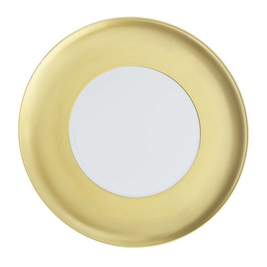 Domo Gold porcelæn præsentationsplade, Ø32,7x2,8 cm