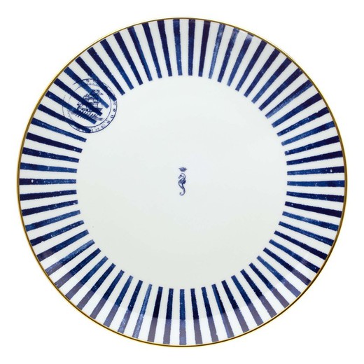 Transatlântica porcelain presentation plate, Ø33.1x2.9 cm