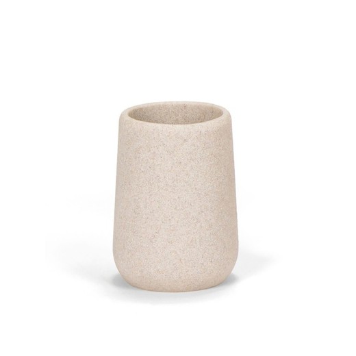 Sandstone brush holder made of sandstone, Ø7,5X10,5cm