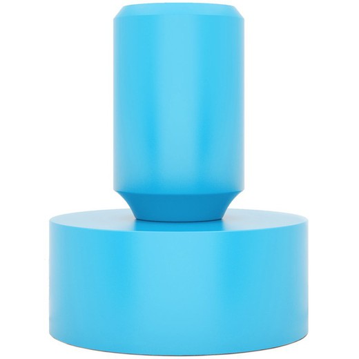 Jasnoniebieski silikonowy uchwyt lampy stołowej Tavolotto, 8,4 x 11,3 cm