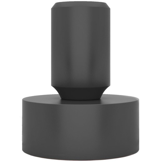 Silikonowy uchwyt lampy stołowej Tavolotto czarny, 8,4 x 11,3 cm