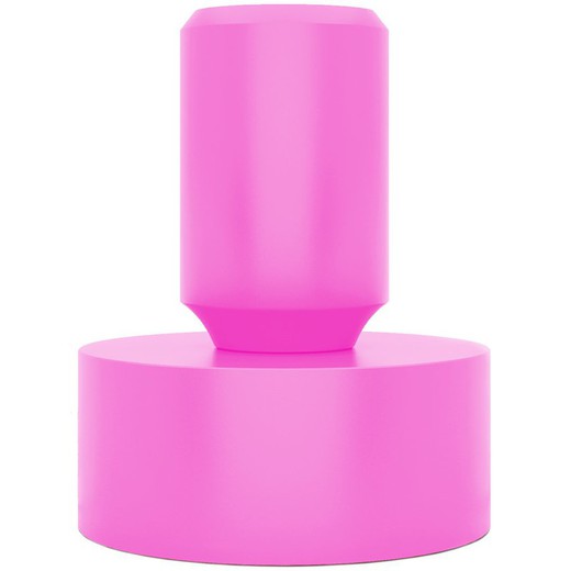 Portalámpara de mesa de silicona Tavolotto rosa, Ø8,4 x 11,3 cm