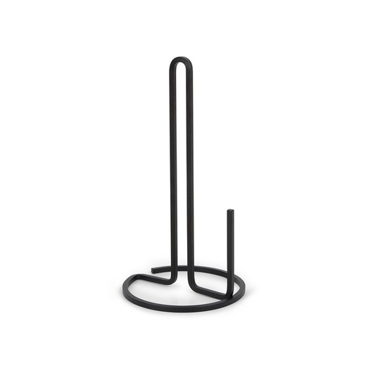 Eisenrollenhalter in Schwarz, Ø 17 x 32 cm | Knappe