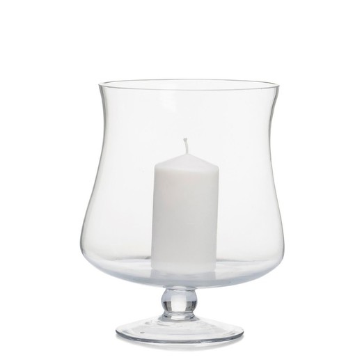 Świecznik szklany Naomi, Ø21x25cm