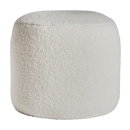 Sitzkissen aus weißer Baumwolle, Ø 45 x 41 cm | Fledermäuse