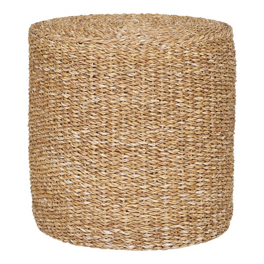 Seagrass pouf in natural, 40 x 40 x 40 cm | Rivera