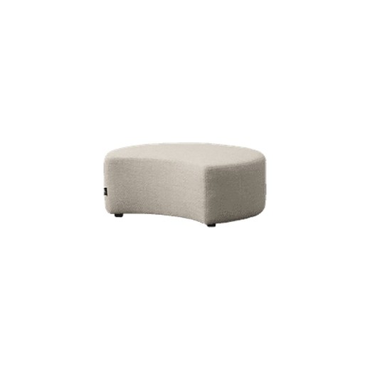 Puff para exterior de aluminio y olefina en beige, 86 x 74 x 36 cm | Corinto