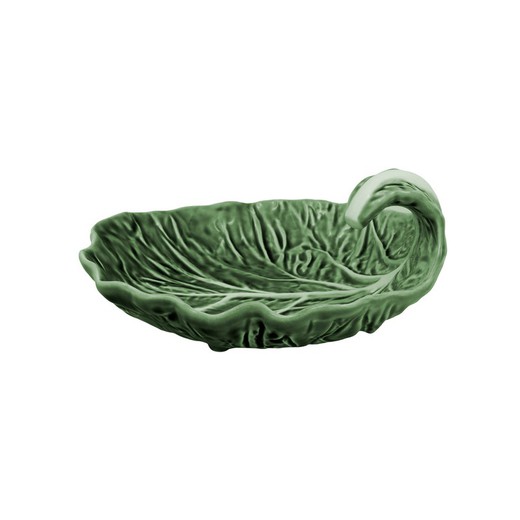 Green radish M with white details in green, 18.5 x 17 x 8.5 cm | Cabbage