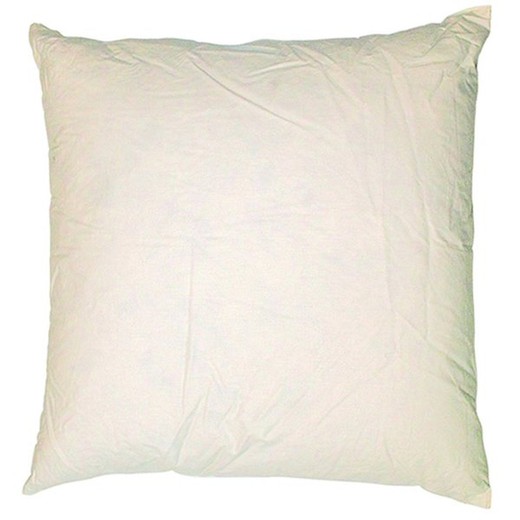Wypełniony bawełnianym puchem i pierzem w kolorze białym, 60 x 60 cm