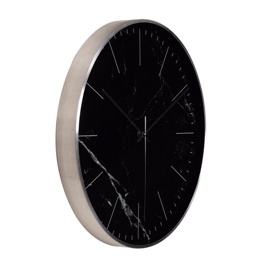 Orologio da parte effetto marmo - 40 cm —