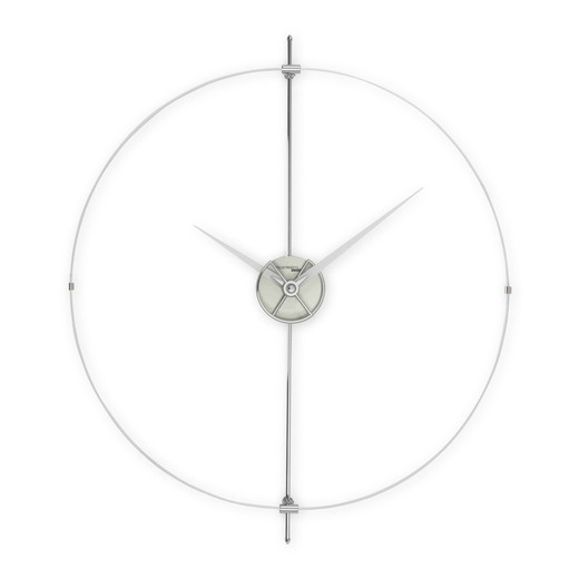 Unum ρολόι τοίχου σε μεθακρυλικό ασήμι, 70x60 εκ