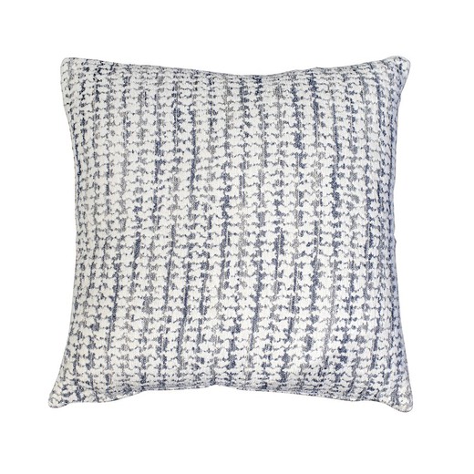 SALZBURG | Cushion cover with light grayish blue and ecru print 45 x 45 cm