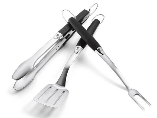 Weber Original 3-Piece Stainless Steel Barbecue Tool Set