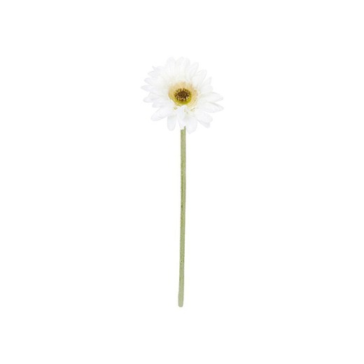 Conjunto de 12 flores de margarida branca, Ø7x36cm