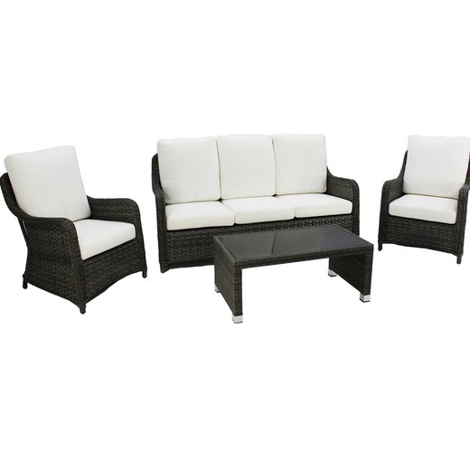 3 seater sofa set with 2 armchairs and Abigeil Table -8