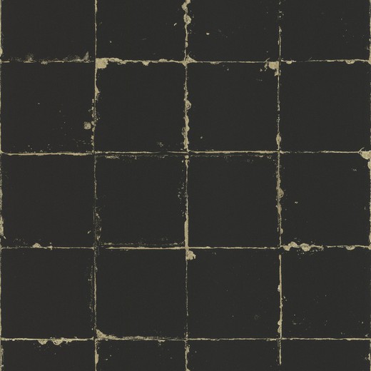 SEVN-Papel pintado negro, 1000x53 cm