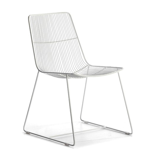 Krzesło 55x59x83 Biały metal