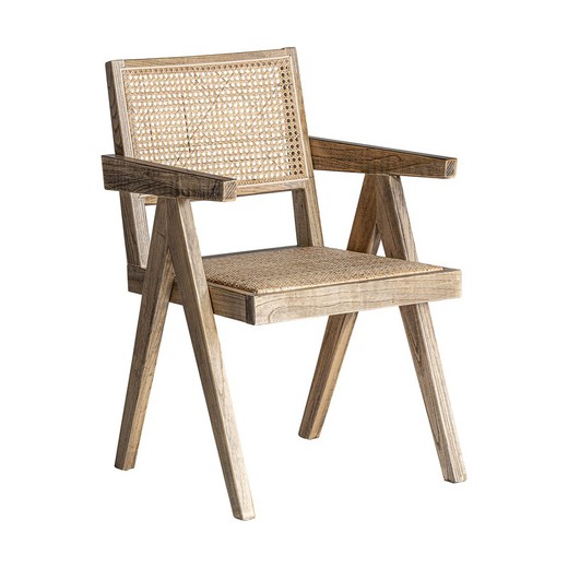 Καρέκλα CIEZA σε φυσική φτελιά, 57x60x85 cm.