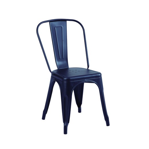 Krzesło ze stali czarnej, 45 x 45 x 85 cm | Tolix