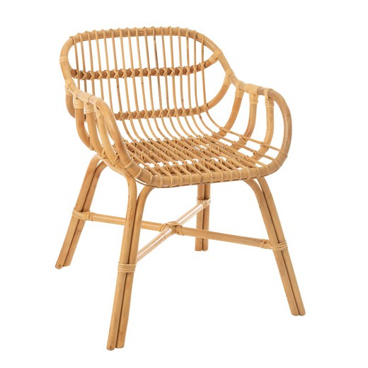 Krzesło z trzciny naturalnej Ana, 60x60x78cm