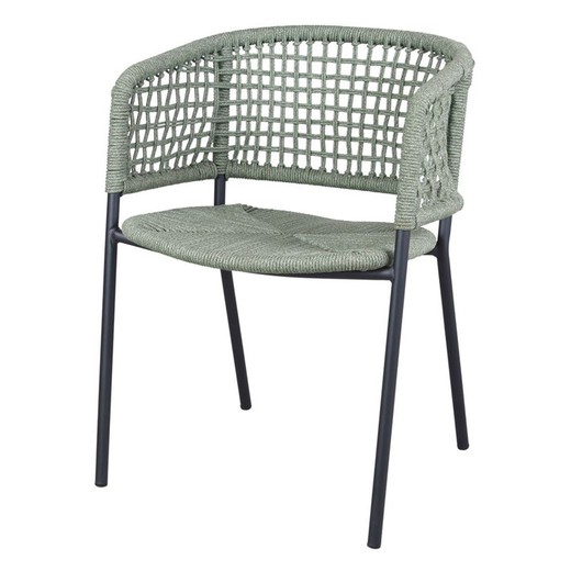 Green natural rope chair, 57 x 55 x 77 cm | Coliseum