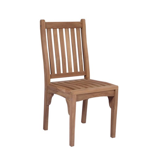 Chaise de jardin en bois de teck miel, 45 x 54 x 98,5 cm | Danao