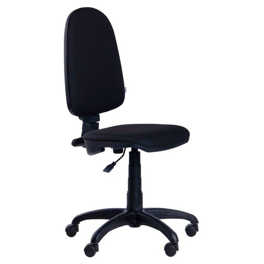 Cadeira de escritório em tecido preto, 66 x 66 x 95/107 cm