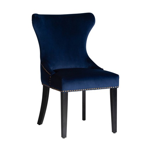 Isella blauw grenen stoel, 58x56x92cm