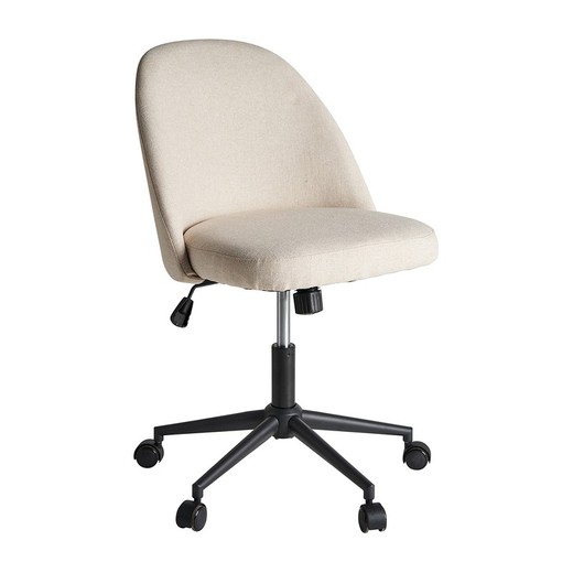 Cream polyester chair, 60 x 64 x 80 cm | Sindian