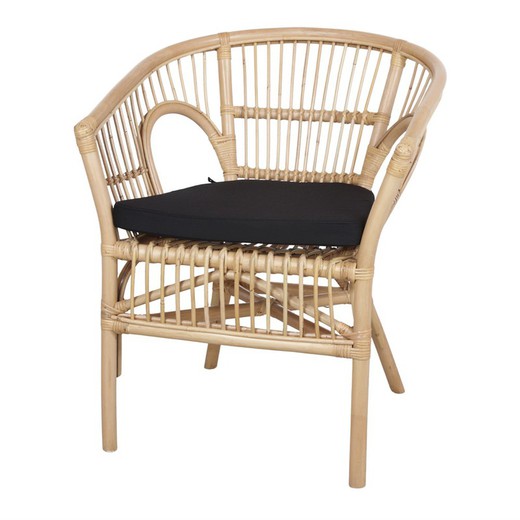 Rattan stol i natur, 66 x 63 x 81 cm | kelek