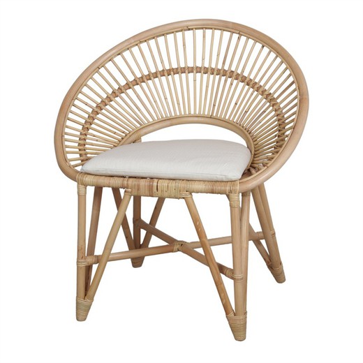 Rotan stoel naturel, 76 x 52 x 84,5 cm | Rayman