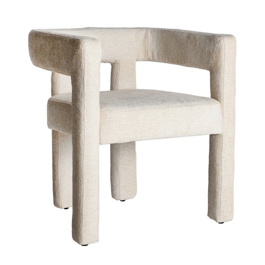 White fabric chair, 64 x 57 x 72 cm | Vestnes