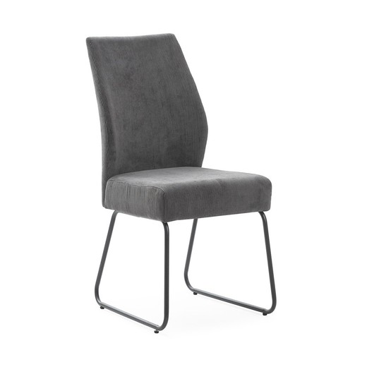 Silla de tejido  en gris, 45 x 62 x 97 cm | Alan