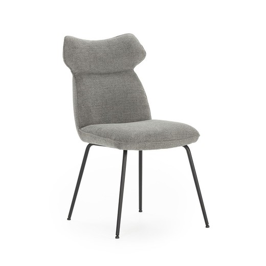 Silla de tejido en gris, 47 x 64,5 x 91,5 cm | Dara