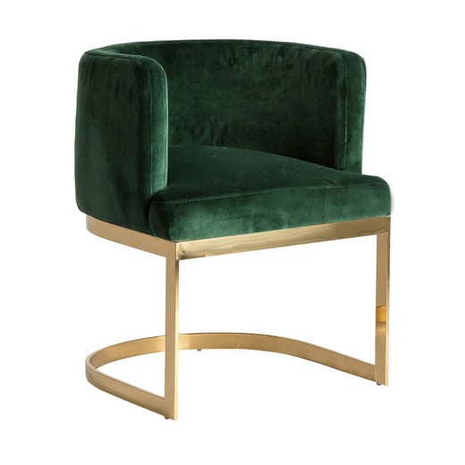 Betliar groene fluwelen stoel, 60x60x77cm