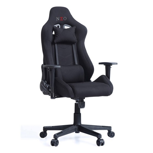 Cadeira gamer em pele sintética preta, 70 x 70 x 124/134 cm | neo-profissional
