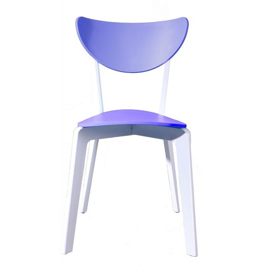 Lina Chair White/Blue, 43x50'5x77cm