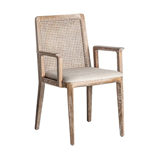 Krzesło Mattia z kremowego drewna jesionowego, 57 x 60 x 85 cm