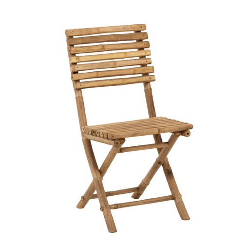 Chaise pliante en bambou, 54x45x85cm