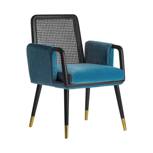 Sladki stoel in natuurlijk walnoothout, 59 x 60 x 83 cm