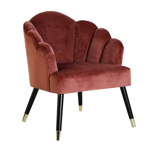 Fotel sosnowy Setti różowy, 66x70x84cm